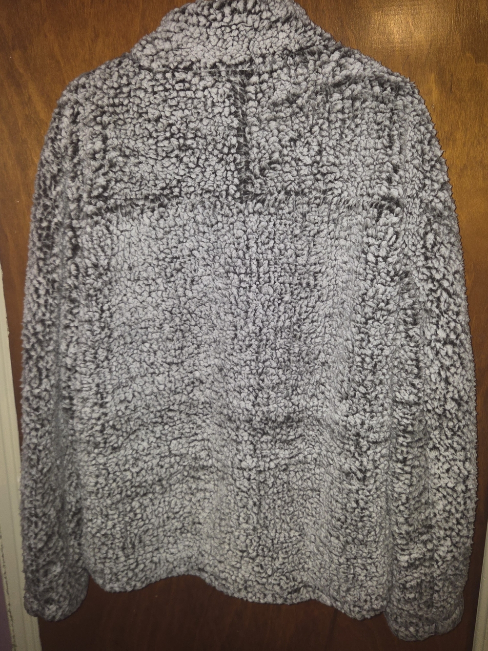 Altar'd State Charcoal Frosted Sherpa Quarter Zip Jacket L - Picture 6 of 6